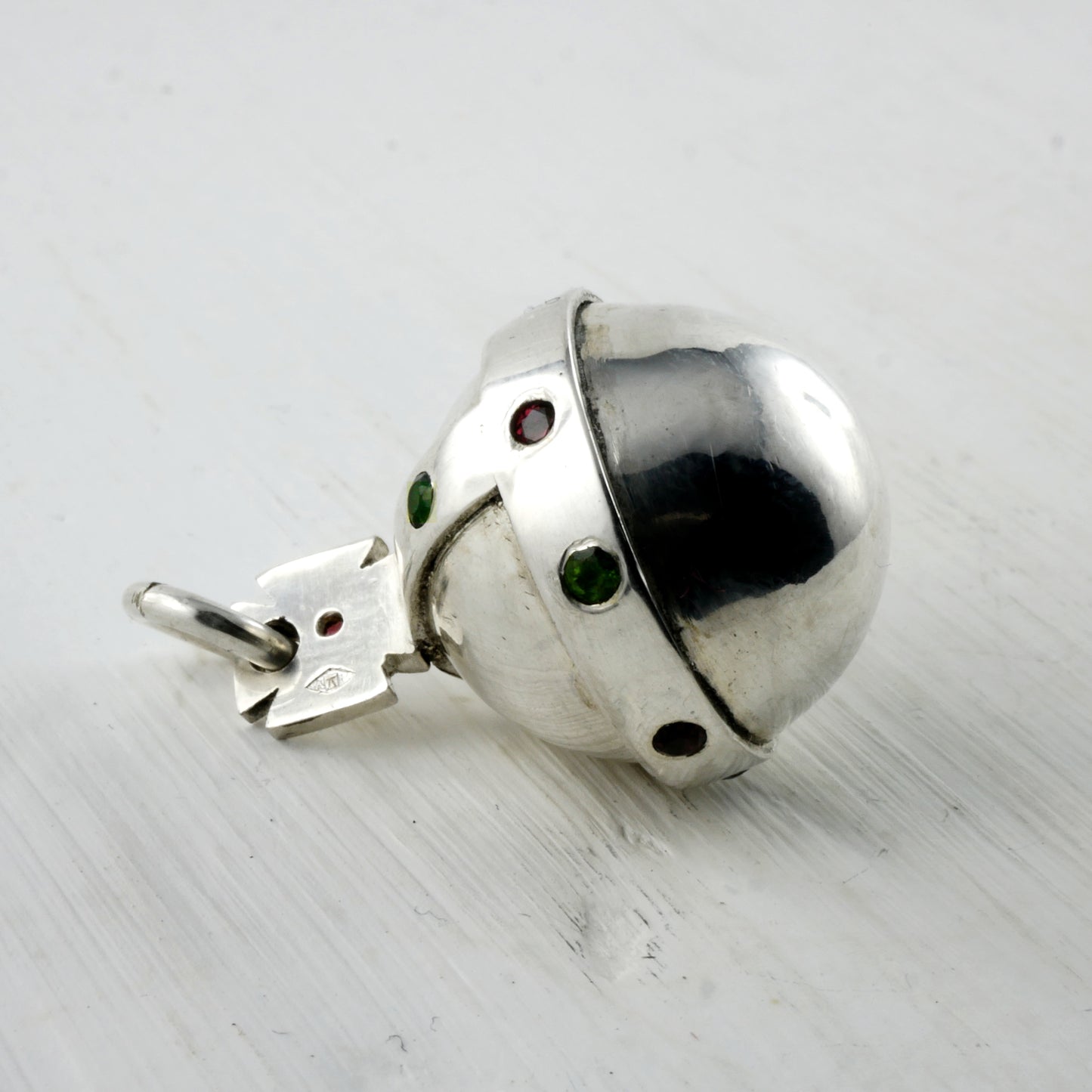 PENDENTIF ORBI - Argent 925, Grenat & Tourmalines