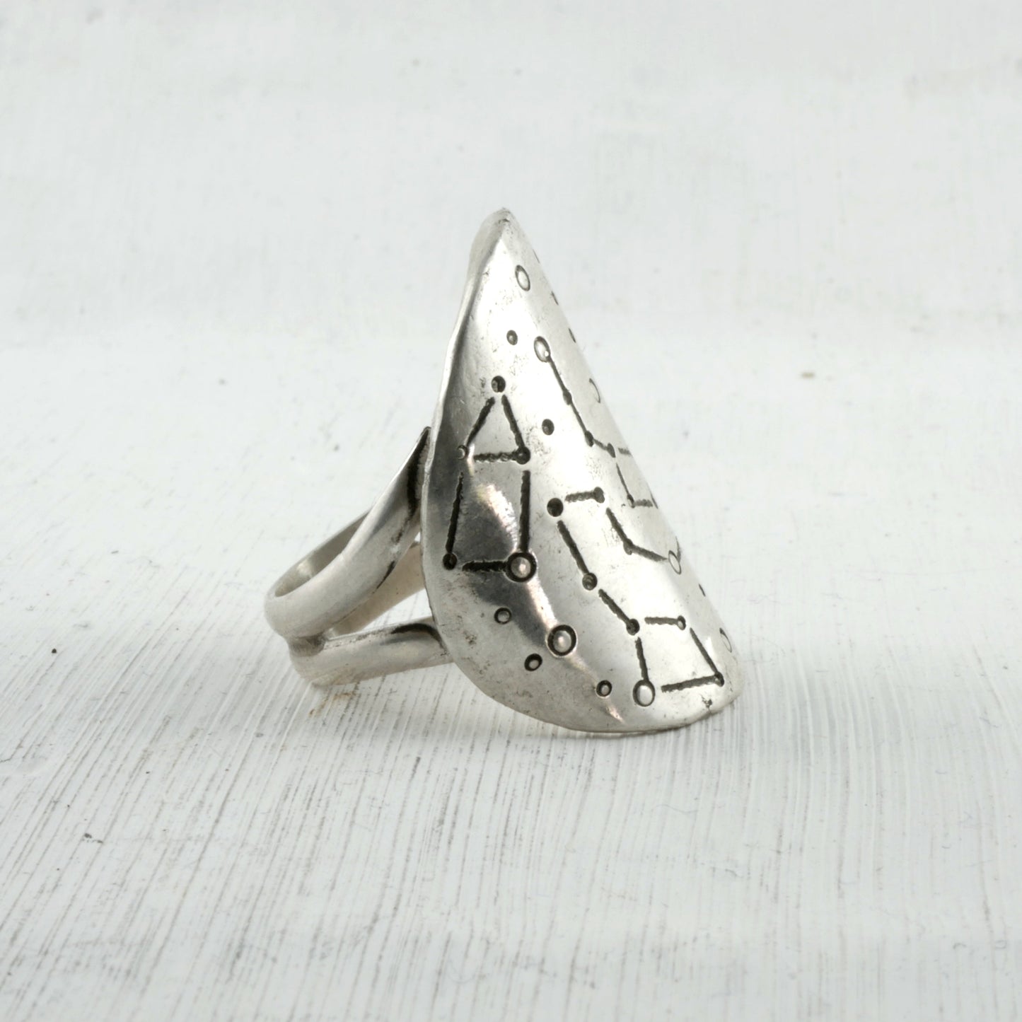 BAGUE PTOLEMEE - Argent 925 martelé Thalisman