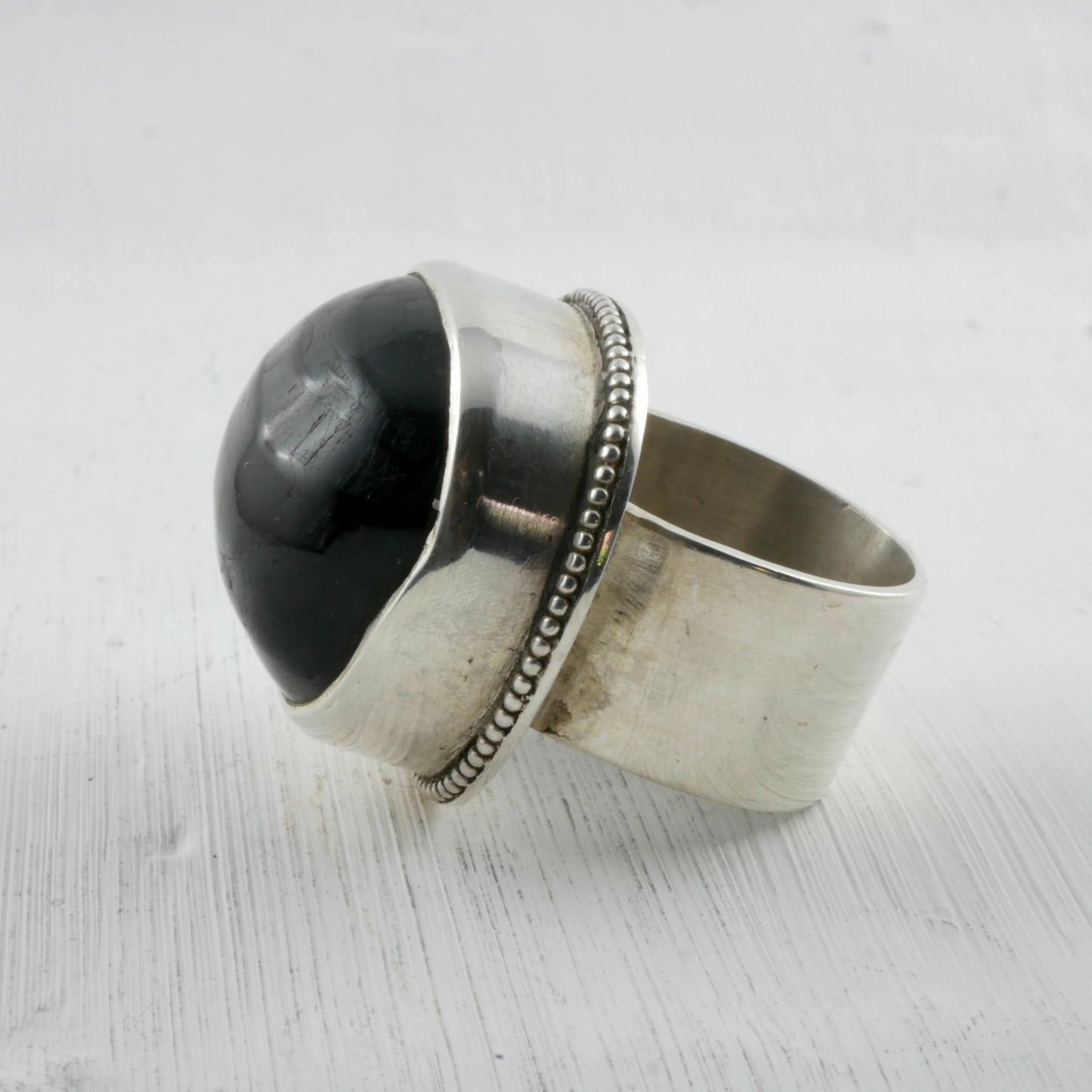 BAGUE SELAMIUT - Argent & Hypersthène Thalisman
