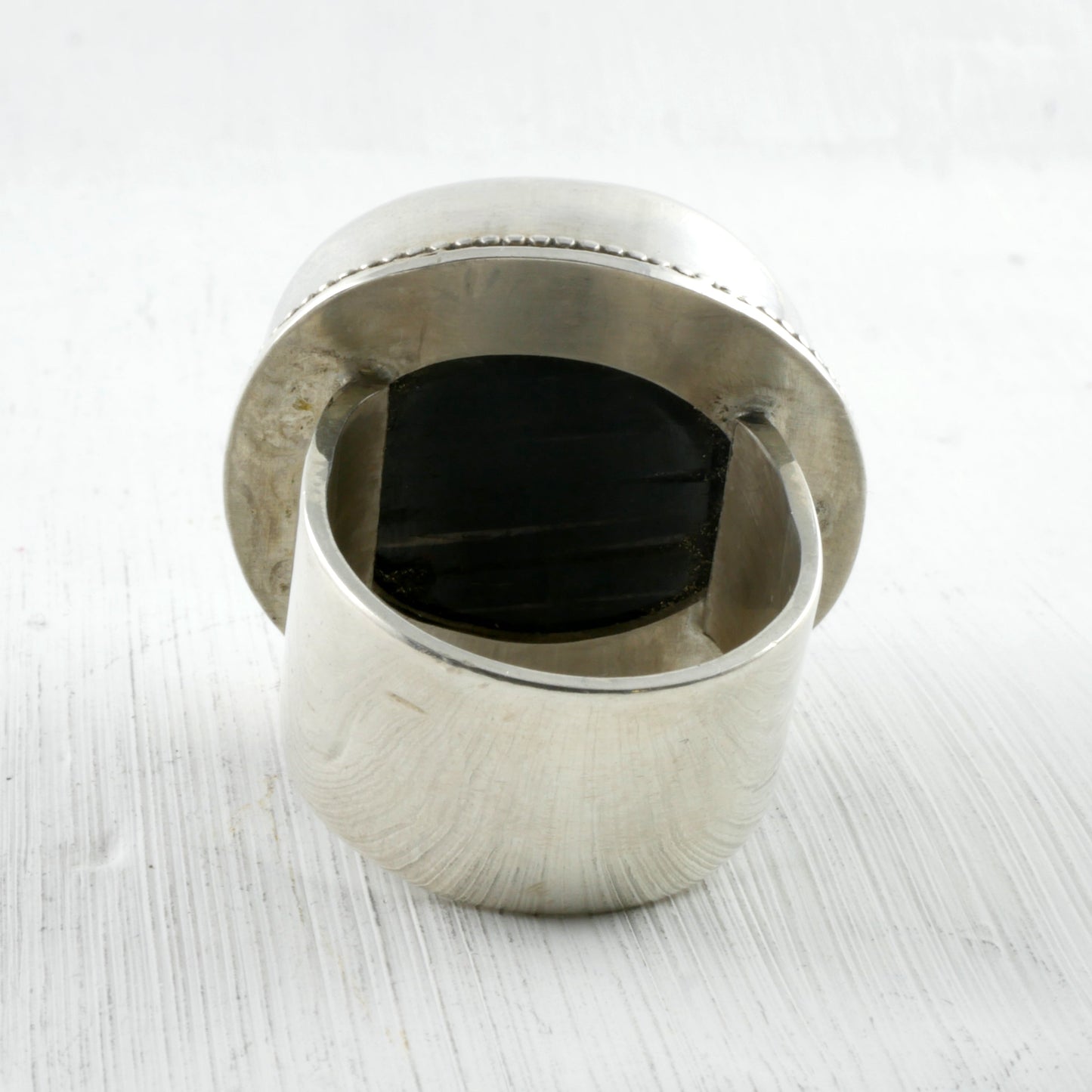 BAGUE SELAMIUT - Argent & Hypersthène Thalisman