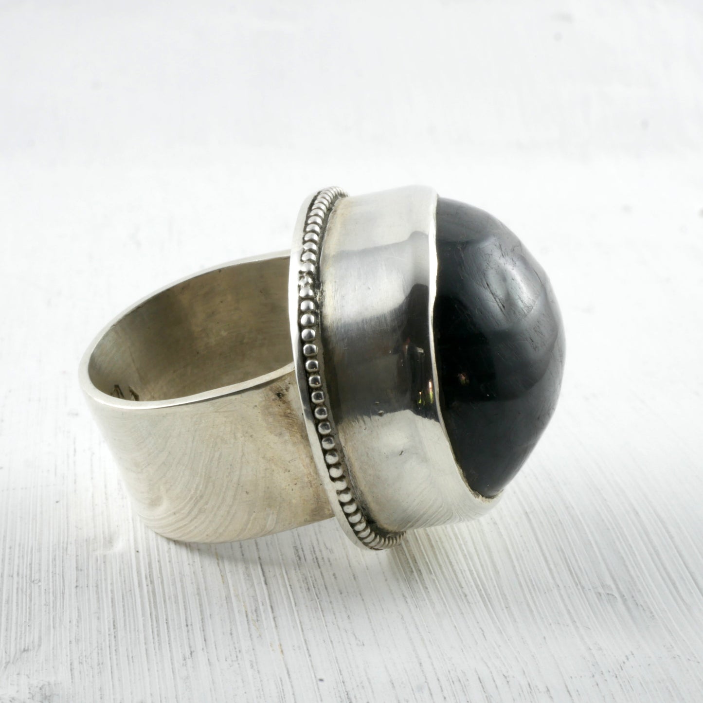BAGUE SELAMIUT - Argent & Hypersthène Thalisman