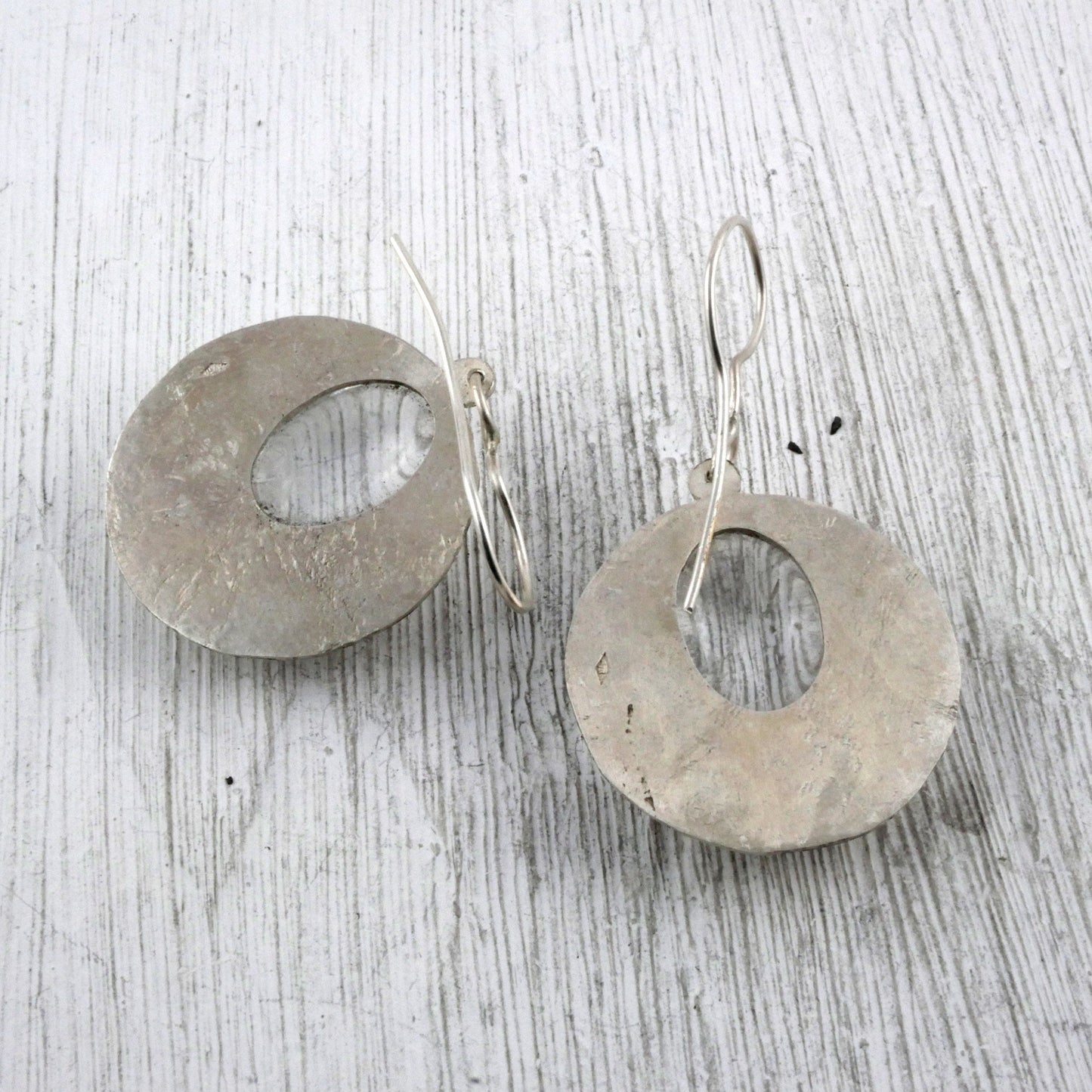 BOUCLES D'OREILLES SELENE - Argent 925 & Cristal de Roche Thalisman