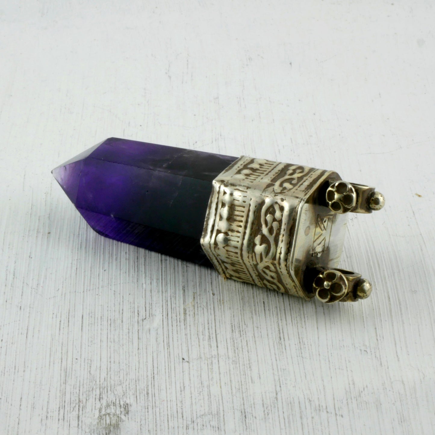 PENDENTIF MUZTAU - Argent & Améthyste Thalisman