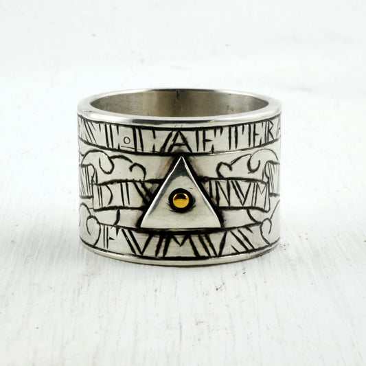 ANNEAU MANTEGNA - Argent et Or