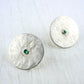 BOUCLES D'OREILLES PALENQUE - Argent 925 et Emeraude