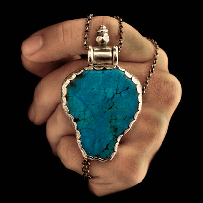 PENDENTIF LEH - Argent 925 & Turquoise