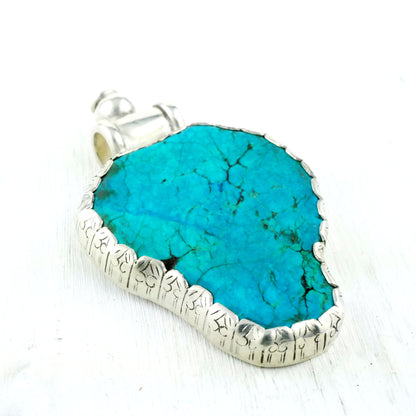 PENDENTIF LEH - Argent 925 & Turquoise