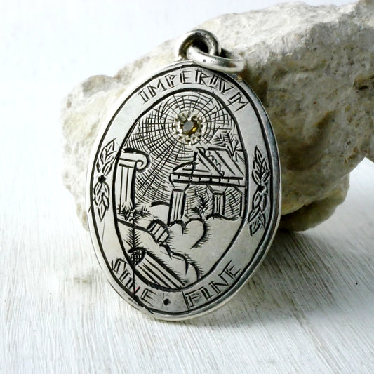 MEDAILLON IMPERIUM - Argent 925, Citrine