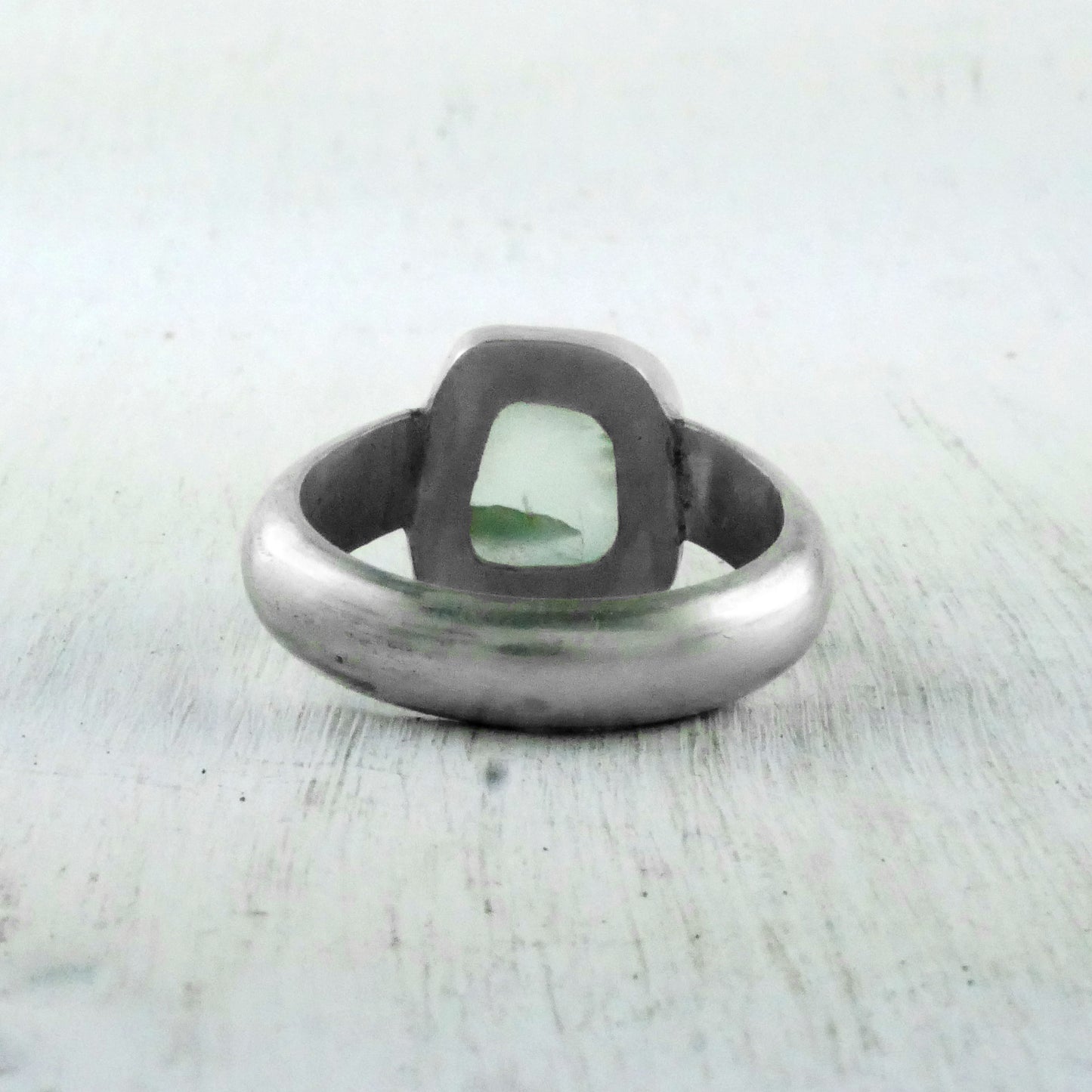 BAGUE KAMENI - Argent & Aigue Marine