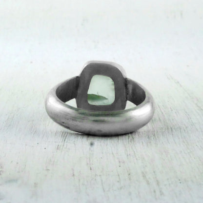 BAGUE KAMENI - Argent & Aigue Marine
