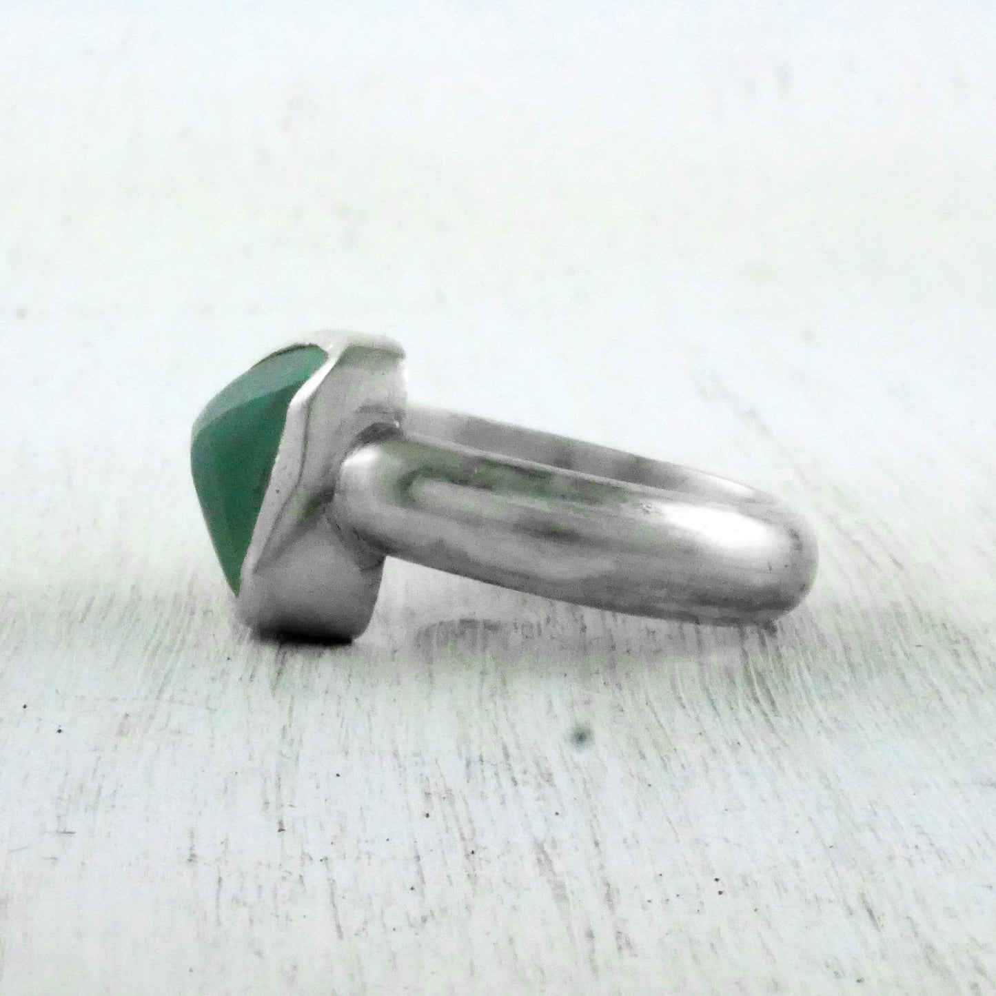 BAGUE KAMENI - Argent & Aigue Marine