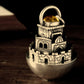 PENDENTIF JERUSALEM - Argent 925, Cristal & Feuille d'or