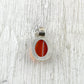 Pendentif scarabée egyptien agate rouge et argent