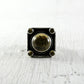 Bague carrée or argent cristal