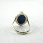 Bague mauvais œil en Lapis lazuli et Argent 925 Thalisman arrière