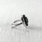 Bague mauvais œil en onyx noir et Argent 925 Thalisman coté