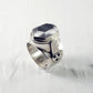 bague poison en argent et cristal