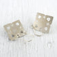 BOUCLES D'OREILLLES EOS - Argent 925, Cristal & Feuille d'Or Boucles d'oreilles Thalisman 