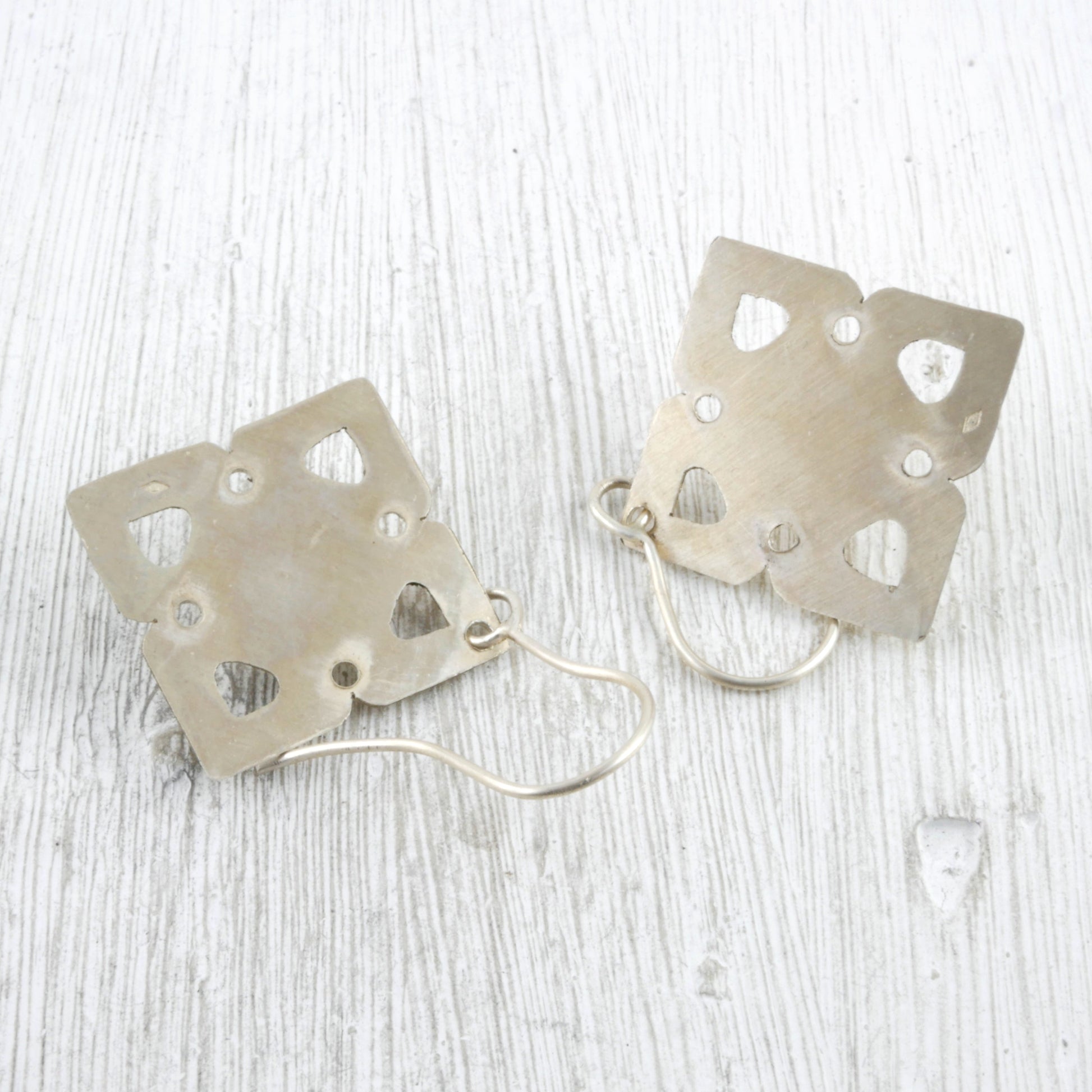 BOUCLES D'OREILLLES EOS - Argent 925, Cristal & Feuille d'Or Boucles d'oreilles Thalisman 