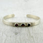 bracelet argent et grenat